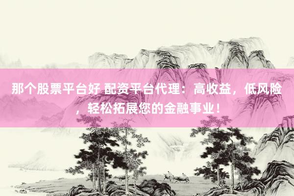 那个股票平台好 配资平台代理：高收益，低风险，轻松拓展您的金融事业！