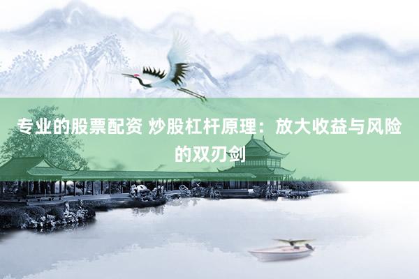 专业的股票配资 炒股杠杆原理：放大收益与风险的双刃剑