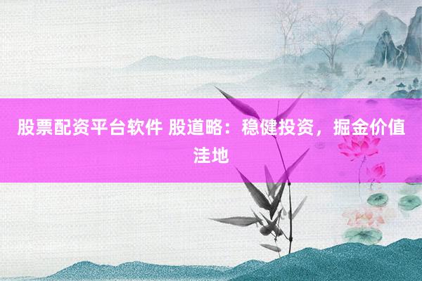 股票配资平台软件 股道略：稳健投资，掘金价值洼地