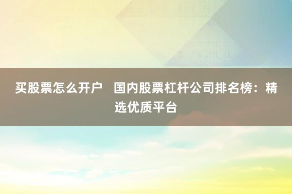 买股票怎么开户 国内股票杠杆公司排名榜:精选优质平台