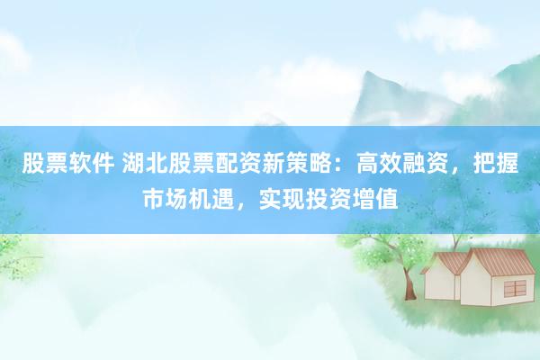 股票软件 湖北股票配资新策略：高效融资，把握市场机遇，实现投资增值